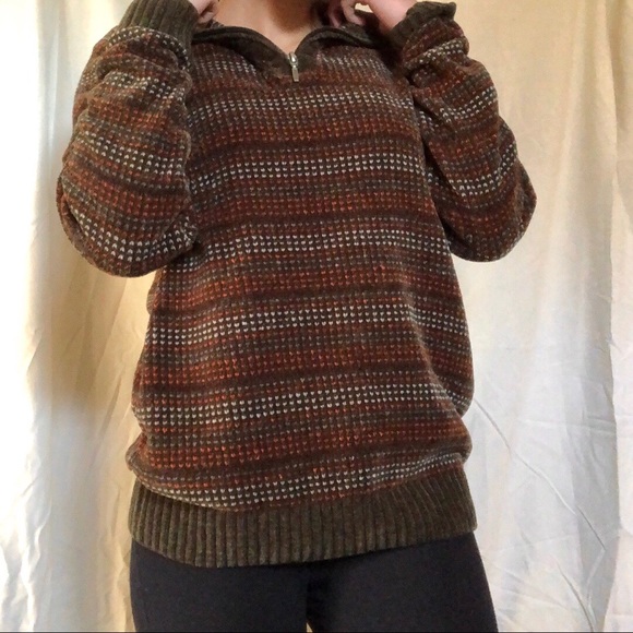 Oversized colourful wool sweater - Picture 3 of 4